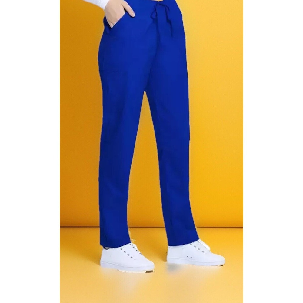 Scrubstar Women's Scrub Pants Core Essentials w/Drawstring Tie Blue Size 3XL